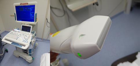 Echo-apparaat en echokop Echo-apparaat en echokop