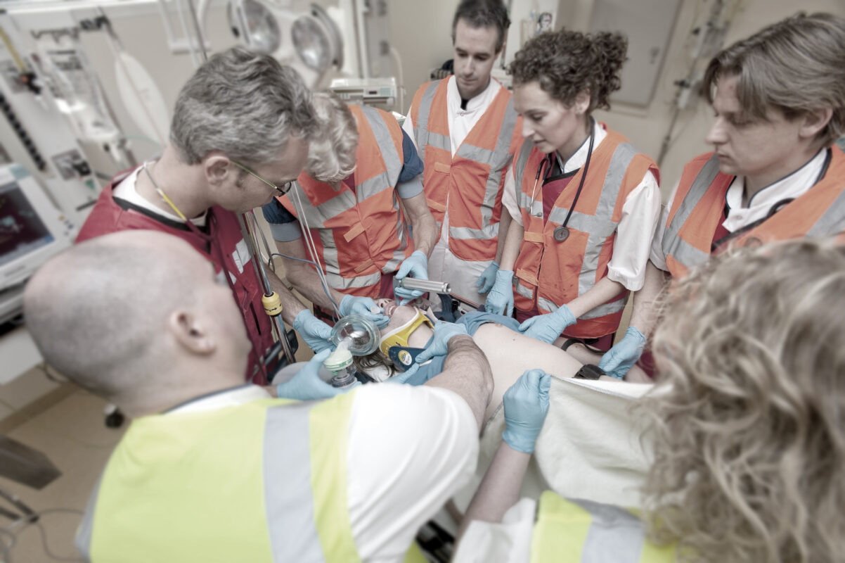 Traumacentrum - de patiënt intuberen